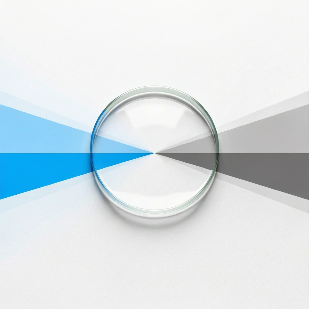 Refracted light spectrum representing data analysis